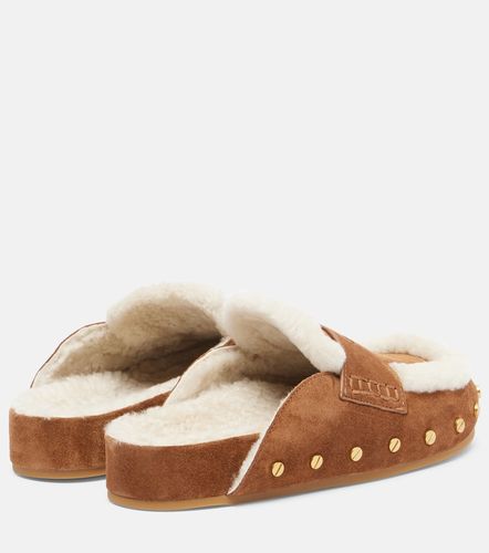 Fenix shearling-lined suede mules - Veronica Beard - Modalova