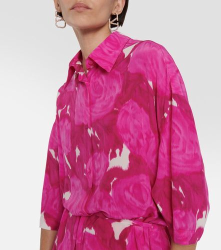 Camicia in seta con cintura - Valentino - Modalova