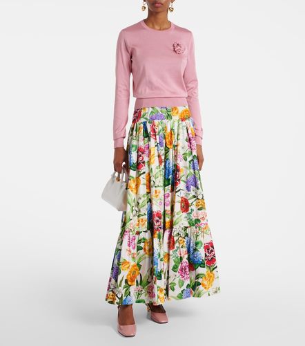 Jersey con aplique floral - Dolce&Gabbana - Modalova