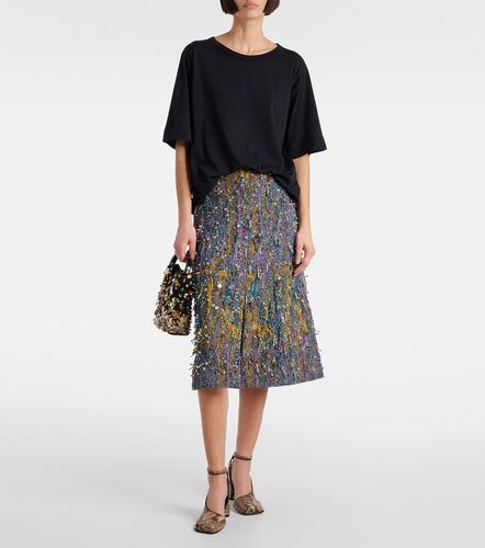 Camiseta en jersey de algodón oversized - Dries Van Noten - Modalova