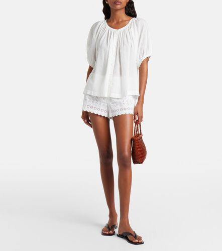 Doen Arda embroidered cotton shorts - Doen - Modalova