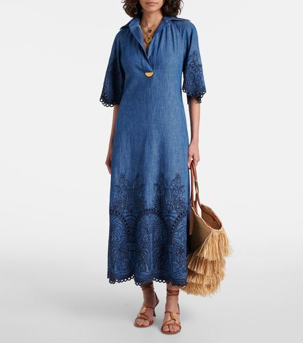 Vestido largo Coco de denim bordado - Zimmermann - Modalova