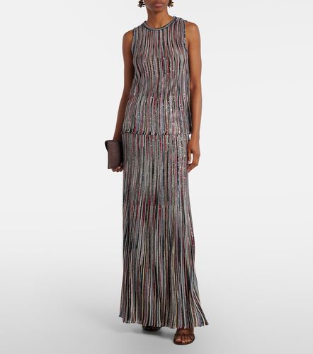 Top a righe con lamé e paillettes - Missoni - Modalova