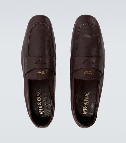 Prada Logo leather penny loafers - Prada - Modalova
