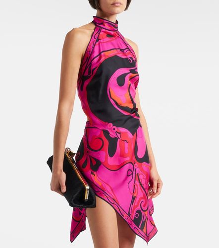Orchidee halterneck silk twill top - Pucci - Modalova