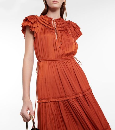Abito midi Isadora in raso - Ulla Johnson - Modalova