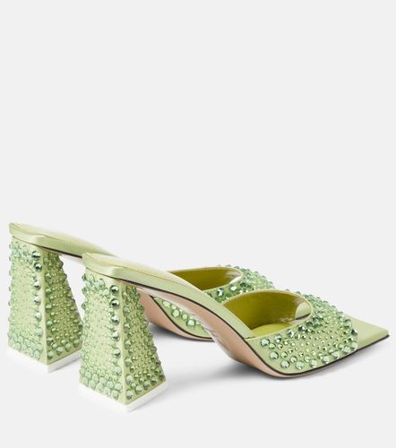 Mini Devon embellished satin mules - The Attico - Modalova