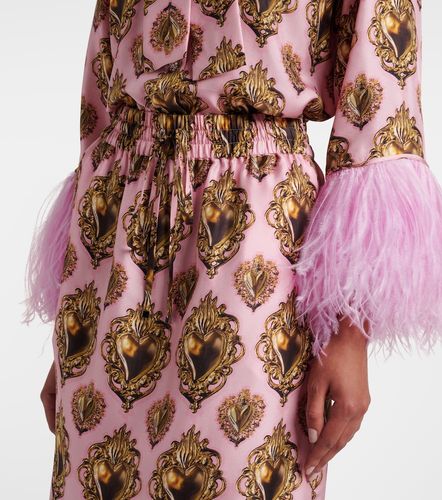 Printed silk midi skirt - Dolce&Gabbana - Modalova