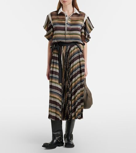 Sacai Gonna midi a righe - Sacai - Modalova