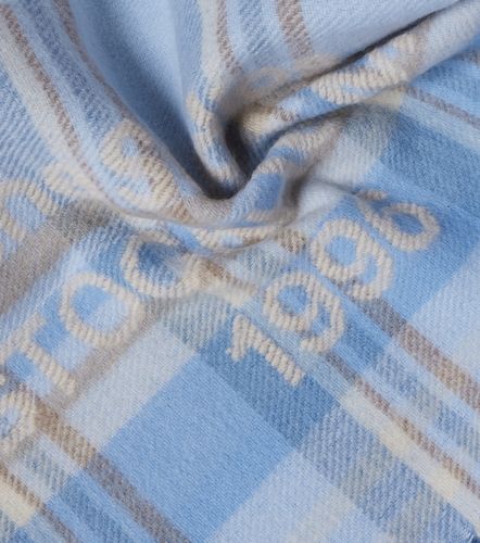 Sciarpa in lana a quadri con logo - Acne Studios - Modalova