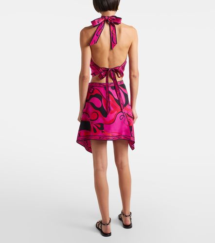 Pucci Orchidee silk twill miniskirt - Pucci - Modalova