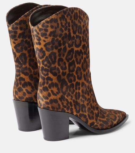 Denver leopard-print leather boots - Gianvito Rossi - Modalova
