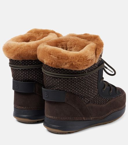 Verbier shearling-trimmed suede ankle boots - Bogner - Modalova