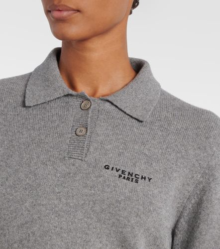 Polo de lana y cachemir con logo - Givenchy - Modalova
