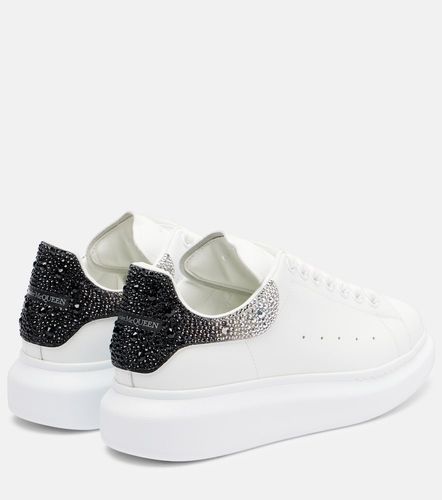 Oversized embellished leather sneakers - McQueen - Modalova