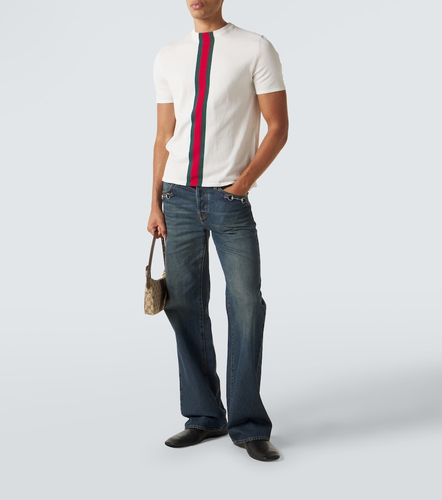 Gucci Camiseta de algodón con Web - Gucci - Modalova