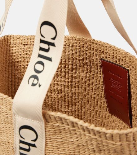 Chloé x Mifuko - Borsa Woody Large in rafia - Chloe - Modalova