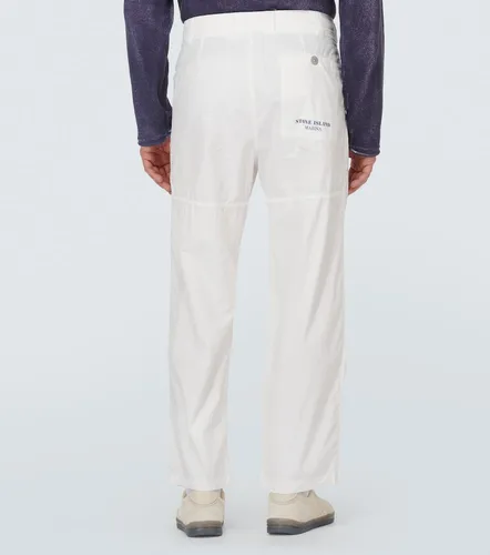 Pantalones rectos Marina de algodón - Stone Island - Modalova
