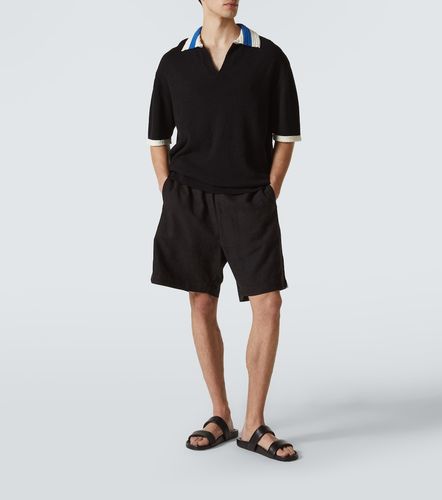 Polo in crochet di misto cotone - Commas - Modalova