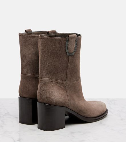 Suede ankle boots - Brunello Cucinelli - Modalova
