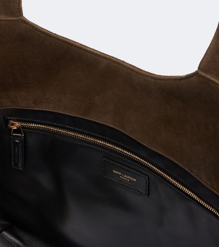 Borsa Icare Medium in suede matelassé - Saint Laurent - Modalova