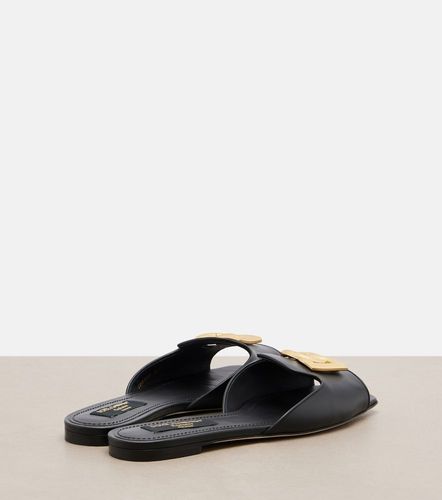 Mules Abaya DG de piel - Dolce&Gabbana - Modalova