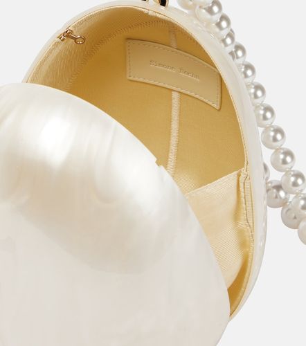 Egg leather-trimmed clutch - Simone Rocha - Modalova