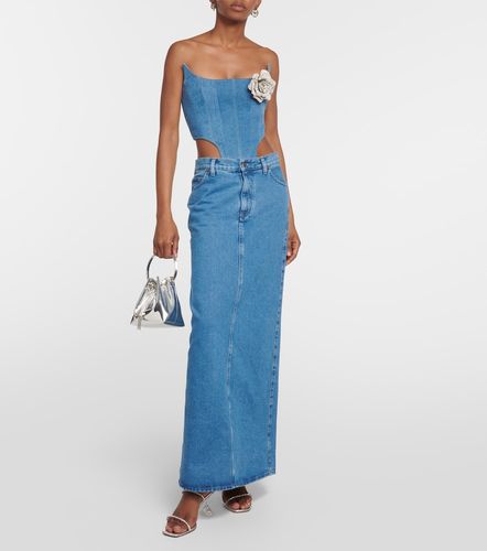 Denim maxi skirt - Giuseppe di Morabito - Modalova