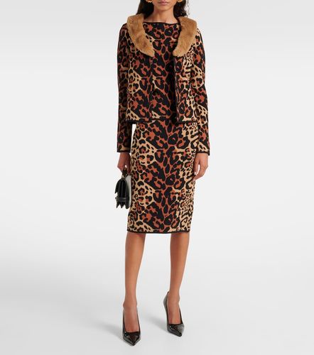 Blumarine Shoert leopard-print top - Blumarine - Modalova