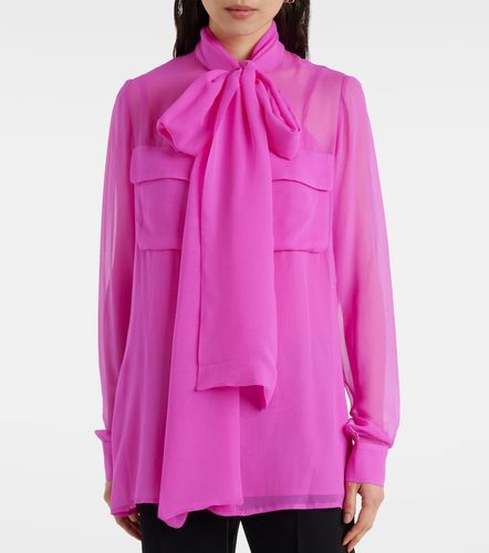 Blusa de georgette de seda - Costarellos - Modalova