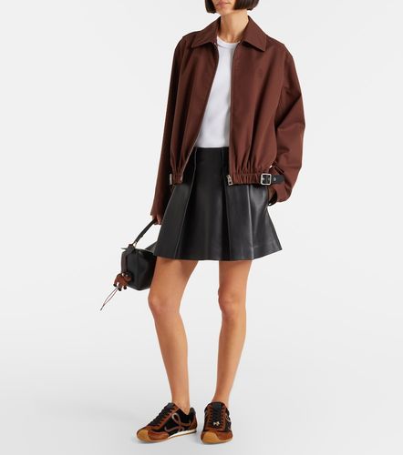Loewe Minigonna in pelle a pieghe - Loewe - Modalova