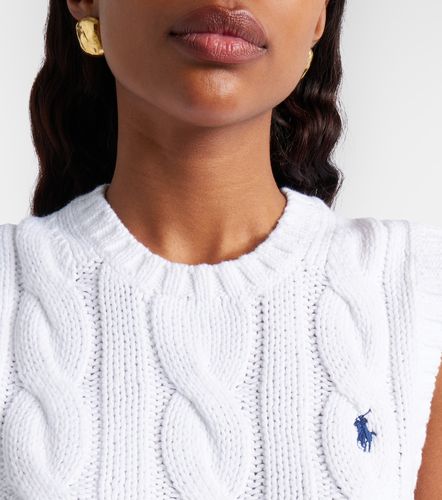 Chaleco trenzado de algodón - Polo Ralph Lauren - Modalova