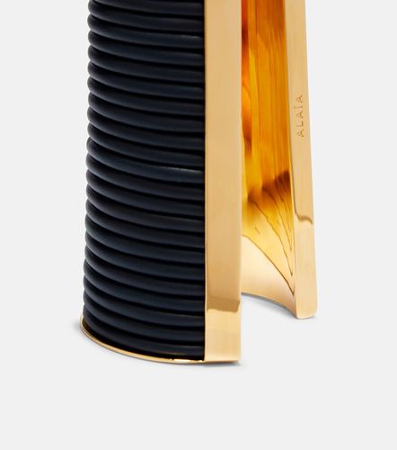 Alaïa Bracciale rigido con pelle - Alaia - Modalova