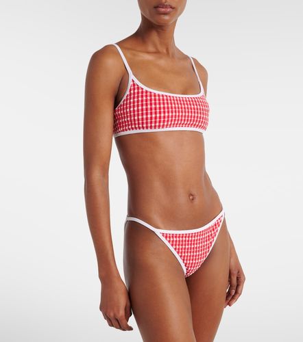 Muse Scoop gingham bikini top - Jade Swim - Modalova