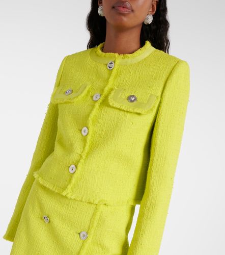 Giacca in misto cotone bouclé - Versace - Modalova