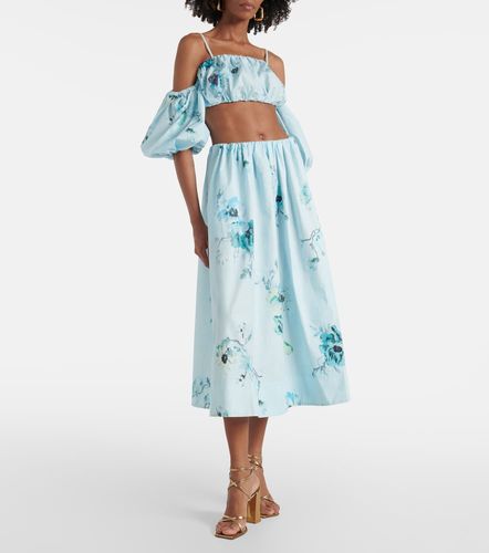 Falda midi Lightburst de algodón floral - Zimmermann - Modalova