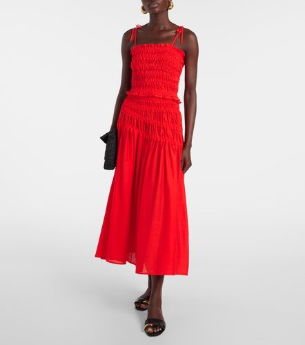 Tory Burch Gonna midi a punto smock - Tory Burch - Modalova