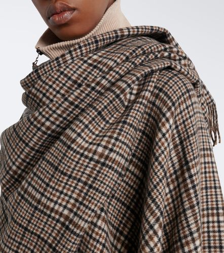 Poncho de cachemir a cuadros - Brunello Cucinelli - Modalova