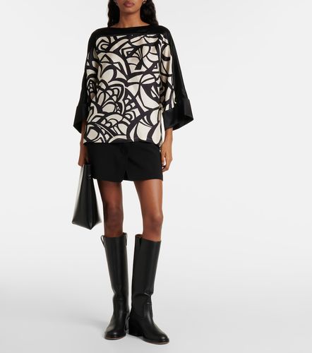 Top Quaglia de satén de seda estampado - Max Mara - Modalova