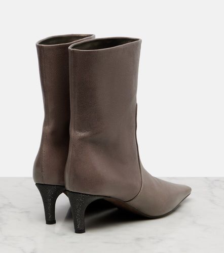 Botines de piel con cuentas Monili - Brunello Cucinelli - Modalova