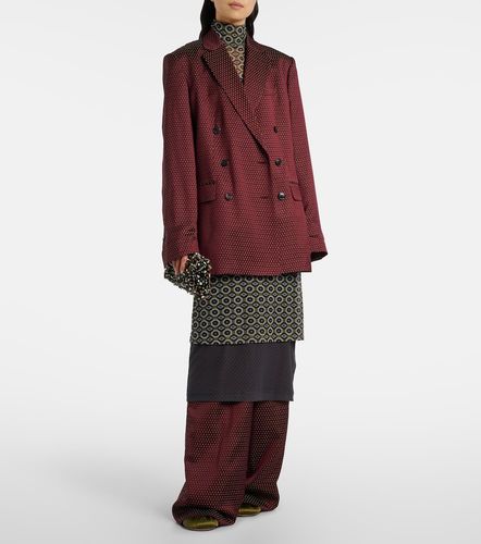 Polka-dot double-breasted blazer - Dries Van Noten - Modalova