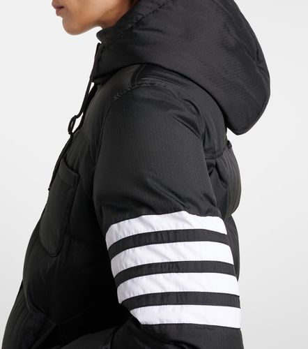 Bar hooded quilted down jacket - Thom Browne - Modalova