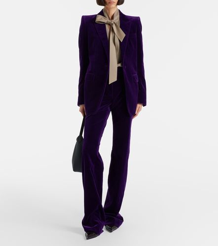 Tie-neck silk georgette blouse - Tom Ford - Modalova
