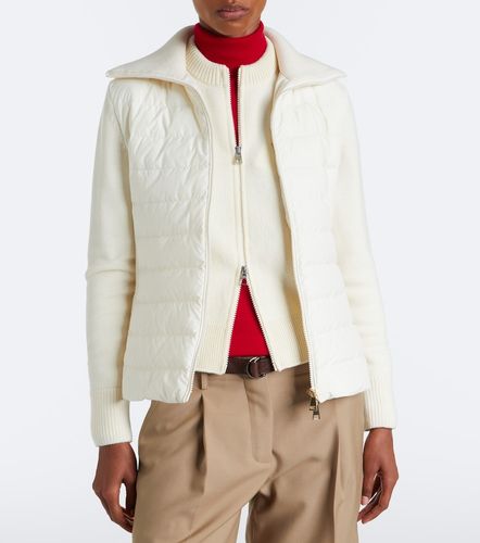 Cárdigan de lana virgen acolchado - Moncler - Modalova