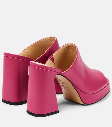 Alba 90 platform leather mules - Souliers Martinez - Modalova
