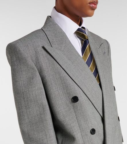 Double-breasted wool twill blazer - Saint Laurent - Modalova