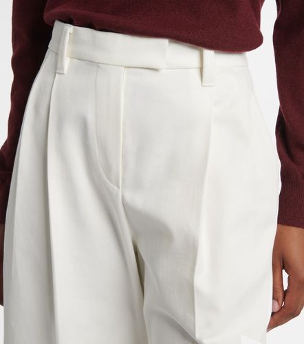 Pantaloni in cotone a gamba larga - Brunello Cucinelli - Modalova