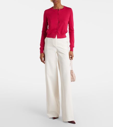 Cárdigan cropped de seda y algodón - Carolina Herrera - Modalova