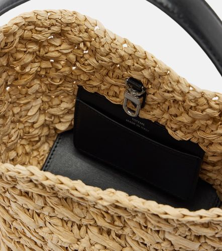 Belted Small raffia top-handle bag - Toteme - Modalova