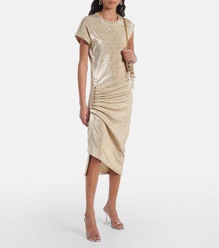Asymmetric draped midi dress - Rabanne - Modalova